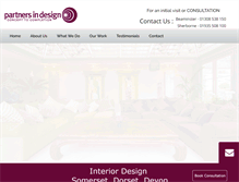 Tablet Screenshot of partners-in-design.co.uk